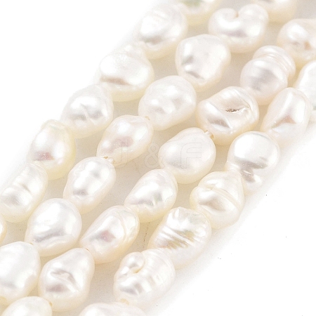 Natural Keshi Pearl Cultured Freshwater Pearl Beads Strands PEAR-P062-25E-1