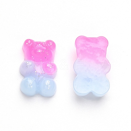 Gradient Color Opaque Resin Cabochons CRES-R196-02A-1