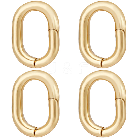 5Pcs Brass Twister Clasps KK-BBC0012-46-1