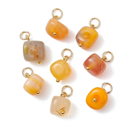 Natural Agate Pendants PALLOY-JF05214-1