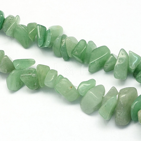 Natural Green Aventurine Stone Bead Strands X-G-R192-B19-1