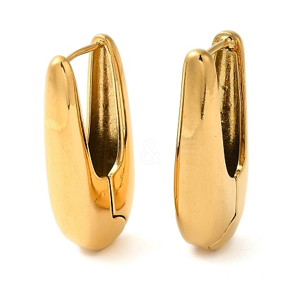 Real 18K Gold Plated 304 Stainless Stee Hoop Earrings EJEW-U009-02G-08-1