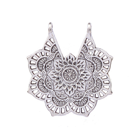 Tibetan Style Alloy Hollow Pendants FIND-CJC0021-07AS-1