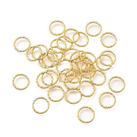 Brass Closed Jump Rings X-KK-B147-05C-G-1