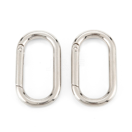 Zinc Alloy Spring Gate Rings PALLOY-L233-07A-P-1