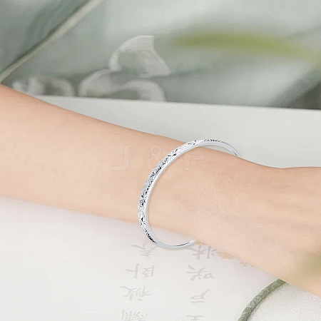 1Pc Brass Adjustable Bangle for Women BJEW-LP0002-52-1