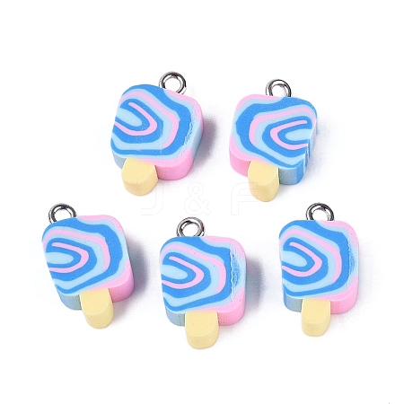 Handmade Polymer Clay Pendants CLAY-Q253-07P-08-1