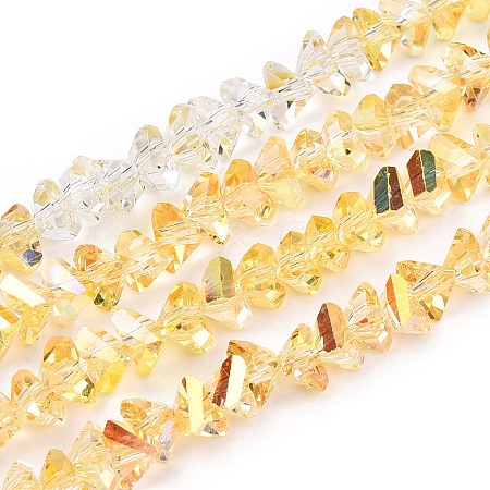 Electroplate Transparent Glass Beads Strands EGLA-P052-02A-HP01-1