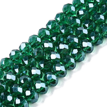 Electroplate Glass Beads Strands EGLA-A044-T6mm-A18-1