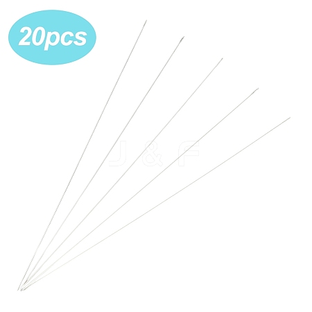 20Pcs Steel Beading Needles STAS-YW0002-91C-1