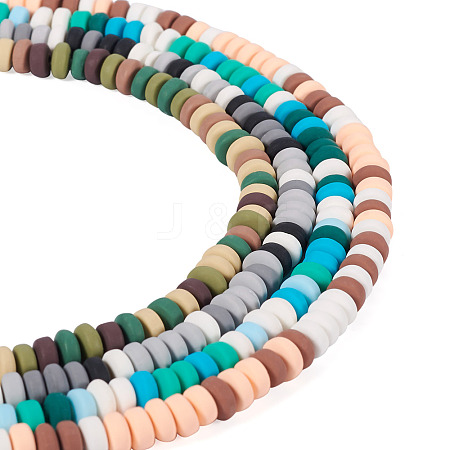 4 Strands 4 Style Handmade Polymer Clay Beads CLAY-CW0001-04-1
