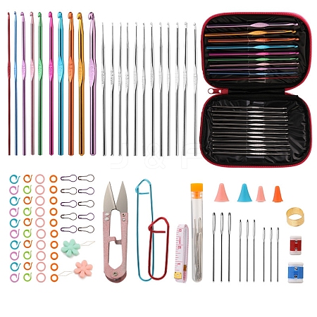 DIY Hand Knitting Craft Art Tools Kit for Beginners PW-WG932DC-03-1