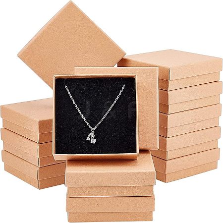 Kraft Paper Jewelry Boxes CON-WH0080-33B-1