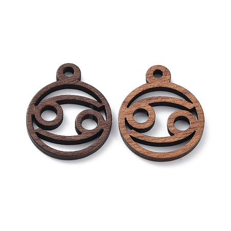 Walnut Wood Laser Cut Pendants WOOD-Q051-07F-1