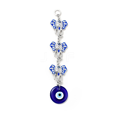 3 Elephants Pendant Decorations X1-HJEW-H058-02-1