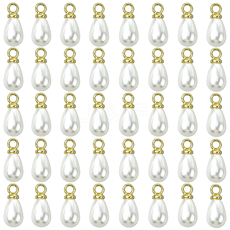 96Pcs ABS Plastic Imitation Pearl Pendants KY-SC0002-32G-1