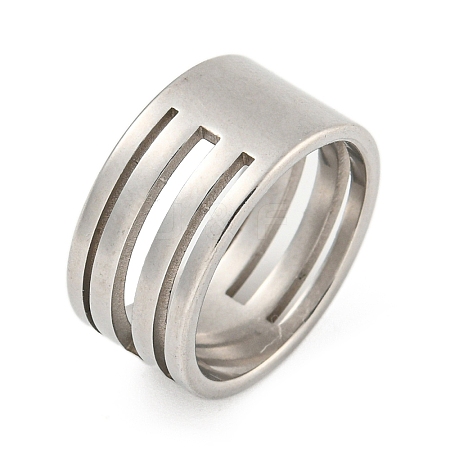 304 Stainless Steel Rings RJEW-A034-10P-1