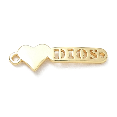 Brass Connector Charms KK-CBAE532-01M-G-1