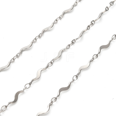 304 Stainless Steel Wave Bar Link Chains CHS-A016-55P-A-1