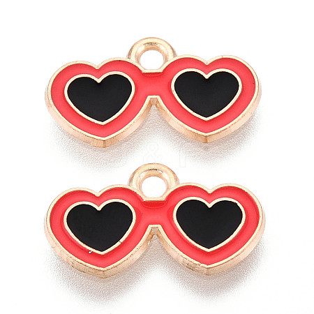 Beach Theme Alloy Enamel Pendants ENAM-T022-33N-1