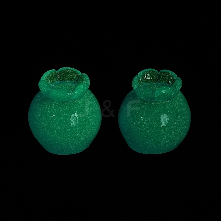 Luminous Resin Cabochons CRES-D277-03B-1