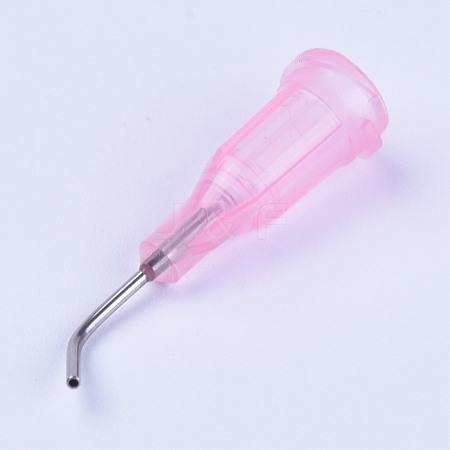 Plastic Fluid Precision Blunt Curved Needle Dispense Tips TOOL-WH0103-04C-1