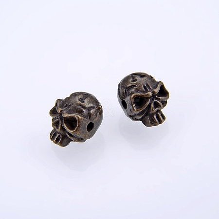 Zinc Alloy Beads PALLOY-WH0085-41AB-1