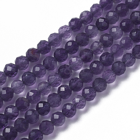 Natural Amethyst Beads Strands G-F596-13-2mm-1