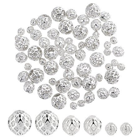 60Pcs 3 Styles Brass Beads KK-PH0015-02-1