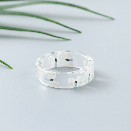 Transparent Resin Finger Rings for Women WG107A9-13-1