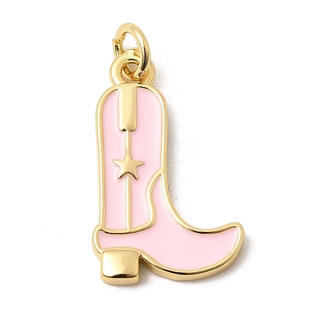 Brass Enamel Pendants KK-A296-51G-05-1