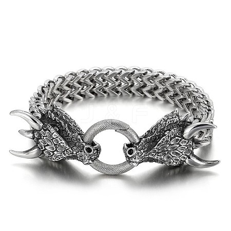 Deer Viking 304 Stainless Steel Wheat Chain Bracelets for Men FS-WGC8E20-06-1