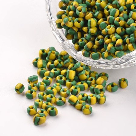 6/0 Opaque Colours Seep Glass Beads SEED-M006-A04-1