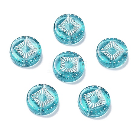 Plating Transparent Acrylic Beads LS-OACR-G016-07L-1