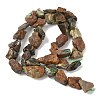 Raw Rough Natural Green Opal Beads Strands G-M453-D13-3