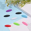 60Pcs Plastic Oval Lapel Pins JEWB-CA0001-21-3