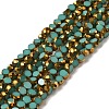 Electroplate Glass Beads Strands X-EGLA-P061-01A-09-1
