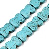 Synthetic Turquoise Beads Strands UNKW-T001-02B-4