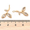 304 Stainless Steel Rhinestone Pendants STAS-Q340-02G-01-3