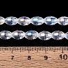Electroplate Transparent Glass Beads Strands GL-N002-01A-A01-4