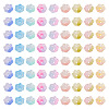  64pcs 8 style Handmade Lampwork Bead Caps LAMP-TA0001-07-9