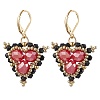 Glass Seed Beads Dangle Earrings EJEW-MZ00331-04-2