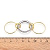 Brass Micro Pave Cubic Zirconia Finger Rings RJEW-D325-01PG-07-6