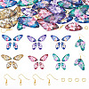 DIY Butterfly Wings Dangle Earring Making Sets DIY-TA0013-26-1