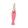 Brass Enamel Pendants KK-CBA6980-11G-C-1