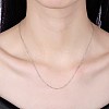 925 Sterling Silver Chain Necklaces NJEW-BB30129-16-5