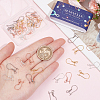 48Pcs 4 Colors 316L Surgical Stainless Steel Hoop Earring Findings STAS-SC0008-51-3