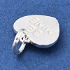 925 Sterling Silver Be Mine Heart Charms STER-S009-11B-S-2