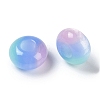 Triple Color Resin European Beads RESI-F055-06-3