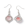 Gemstone Vase Dangle Earrings EJEW-A092-01P-3